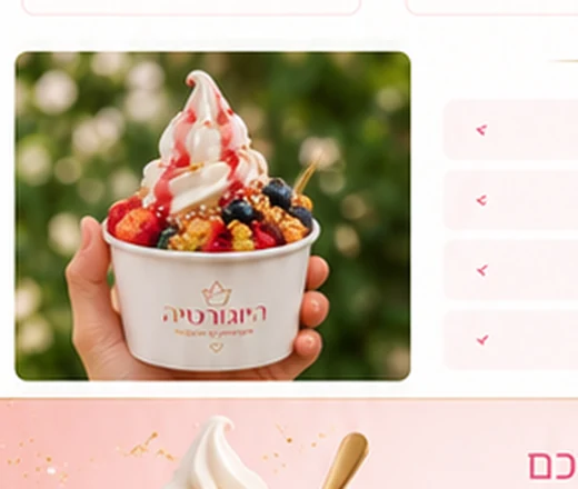 כוס יוגורט מעוצבת לאירוע